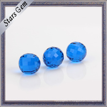 Perle en cristal synthétique bleue claire de mode pour des bijoux